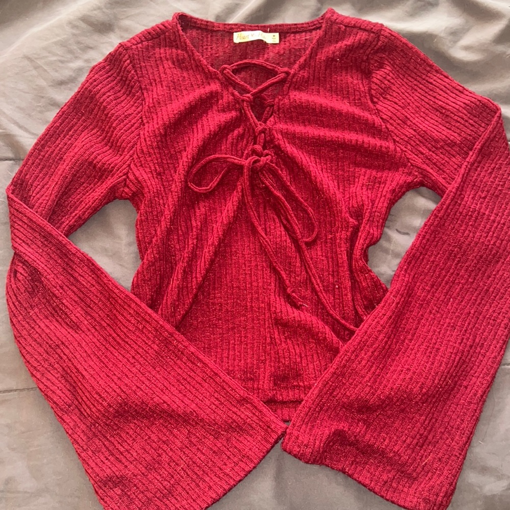 Cute flared long sleeve